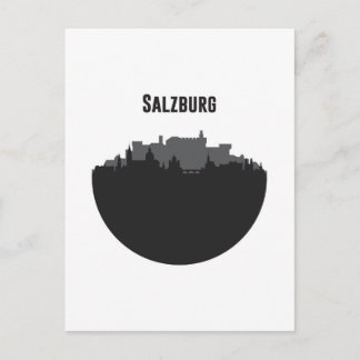 Salzburg Stadt Silhouette Briefkaart