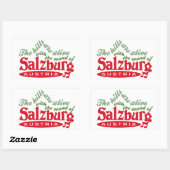 Salzburg-stickers Rechthoekige Sticker (Vel)