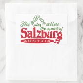 Salzburg-stickers Rechthoekige Sticker (Tas)