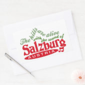 Salzburg-stickers Rechthoekige Sticker (Envelop)