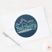 Salzburg-stickers Ronde Sticker (Envelop)