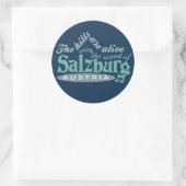 Salzburg-stickers Ronde Sticker (Tas)