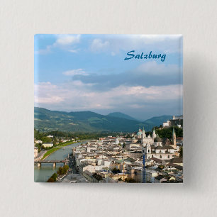 Salzburg Vierkante Button 5,1 Cm