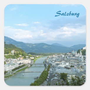 Salzburg Vierkante Sticker