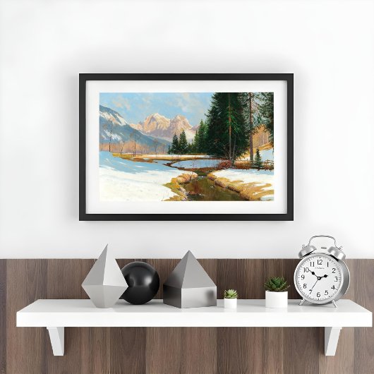 Salzburger Alpen-Uitzicht,  Poster