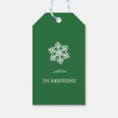Salzburger Alps-Uitzicht, Winter Cadeaulabel (Achterkant)