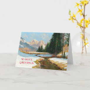 Salzburger Alps-Uitzicht, Winter Kaart