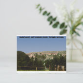 Salzungen met het kasteel uit Seeberg, Thüringen Briefkaart (Staand voorkant)