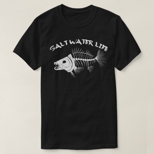 Salzwasser Meer Salz Angeln Fisch Wasser Geschenk T-shirt (Design voorkant)