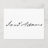 Sam Adams Handtekening Briefkaart (Voorkant)