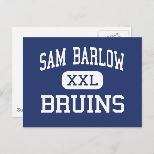 Sam Barlow - Bruins - High School - Gresham Oregon Briefkaart (Voorkant / Achterkant)