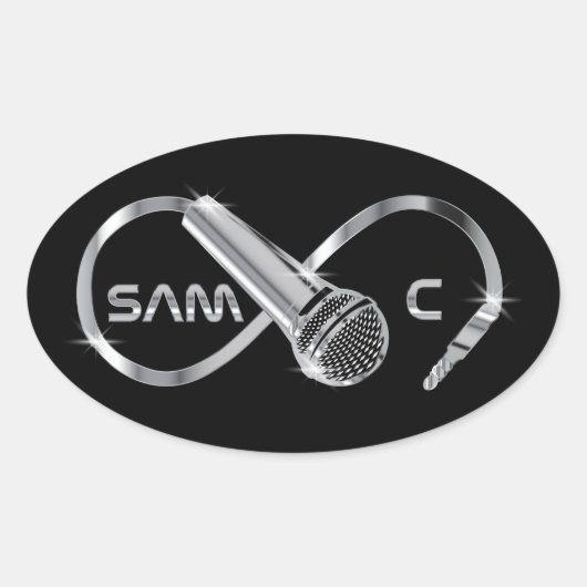 SAM C Sticker Black (Voorkant)
