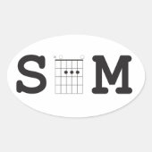 SAM Chord Box Ovale Sticker (Voorkant)