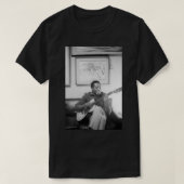 Sam Cooke Plays Guitar Poster T-shirt (Design voorkant)