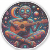 SAM Cosmic Circle Custom-Cut Vinyl Sticker (Voorkant)