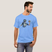 Sam Darnold schets kunst grappig T-shirt (Voorkant volledig)