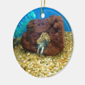 Sam de blauwe kreeft keramisch ornament (Links)