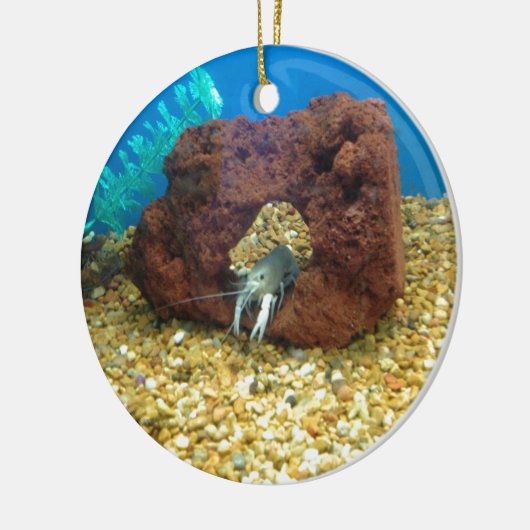 Sam de blauwe kreeft keramisch ornament (Links)