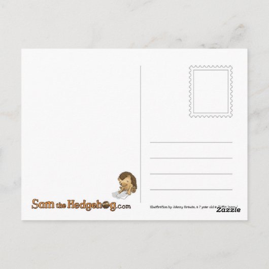 Sam de Egel - Johnny's Briefkaart #1 (Achterkant)
