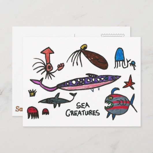 Sam de Egel - Johnny's Briefkaart #4 (Voorkant / Achterkant)