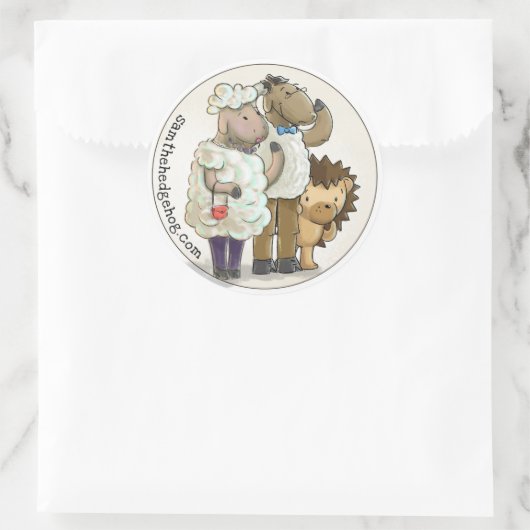 Sam de egel - Sticker #1 (Tas)