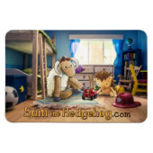 Sam de Hedgehog - Koelkastmagneet Magneet (Horizontaal)