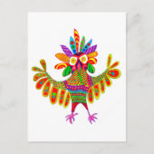 Sam de Mardi Gras Owl Post Card Briefkaart (Voorkant)