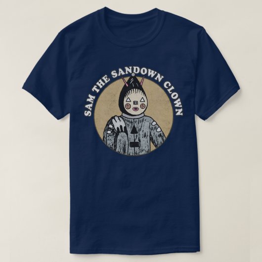 Sam de Sandown Clown Hauntology Cryptid Fan T-shirt (Design voorkant)
