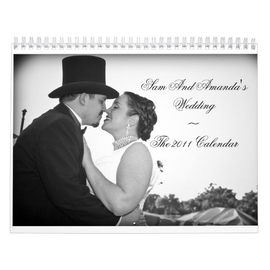 Sam en Amanda's bruiloft~The 2011 Calendar Kalender (Hoes)