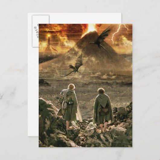 Sam en FRODO™ naderen montagekoom Briefkaart (Voorkant / Achterkant)