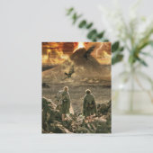 Sam en FRODO™ naderen montagekoom Briefkaart (Staand voorkant)