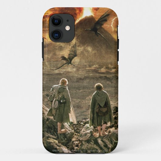 Sam en FRODO™ naderen montagekoom Case-Mate iPhone Case (Achterkant)