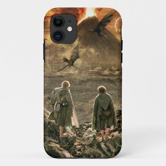 Sam en FRODO™ naderen montagekoom Case-Mate iPhone Case (Achterkant)