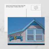 Sam en Omie's Restuarant Nags Head NC Briefkaart (Voorkant / Achterkant)
