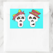 Sam en Sally Skull Sticker (Tas)