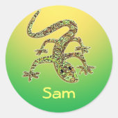 Sam Gecko / Salamander / Lizard Stickers (Voorkant)