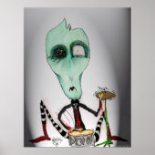Sam- Ghoulie Drummer Art Poster van Tricia Martin (Voorkant)