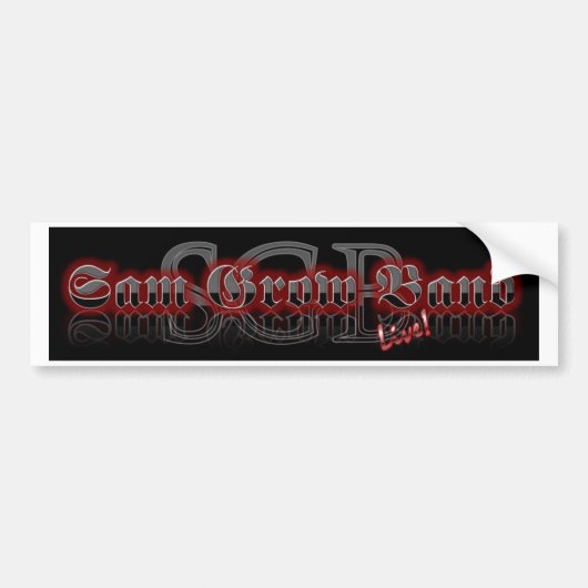Sam Grow Band Bumpersticker (Voorkant)