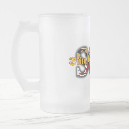 Sam Grow Band MD Logo Frosted Beer Mok (Links)