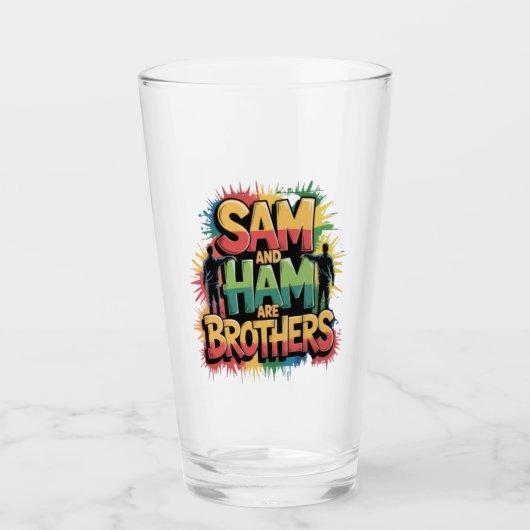 Sam & Ham zijn broers Glas (Voorkant)