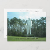 Sam Houston, Huntsville TX Briefkaart (Voorkant / Achterkant)