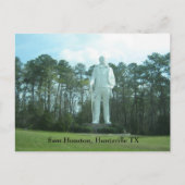 Sam Houston, Huntsville TX Briefkaart (Voorkant)