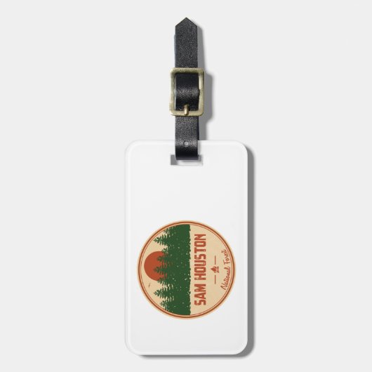 Sam Houston National Forest Bagagelabel (Voorkant verticaal)