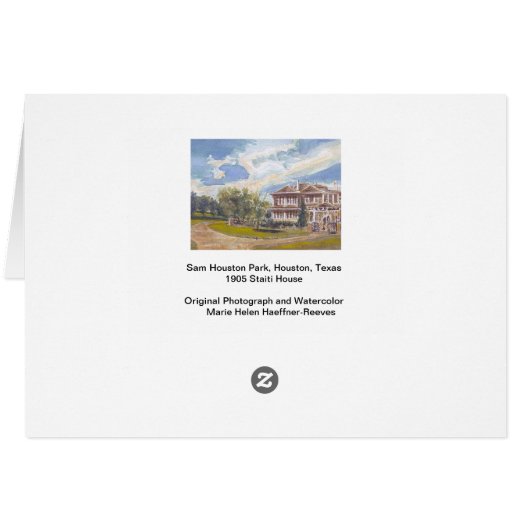 Sam Houston Park: 1905 Staiti House (Achterkant Horizontaal)