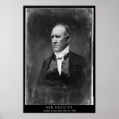 Sam Houston Portrait Poster (Voorkant)