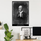 Sam Houston Portrait Poster (Thuiskantoor)