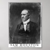 Sam Houston, President van Texas Poster (Voorkant)