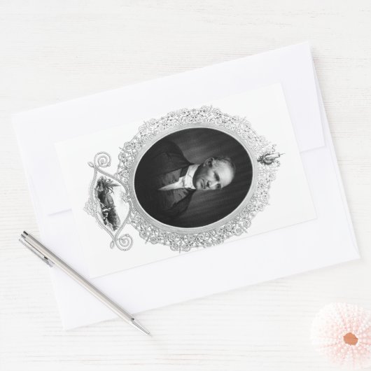 Sam Houston Rechthoekige Sticker (Envelop)