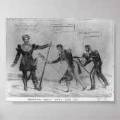 Sam Houston, Santa Anna en Cos, 1836 Poster (Voorkant)