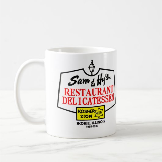 Sam & Hy's Delicatessen, Skokie, IL. (1955-1989) Koffiemok (Links)